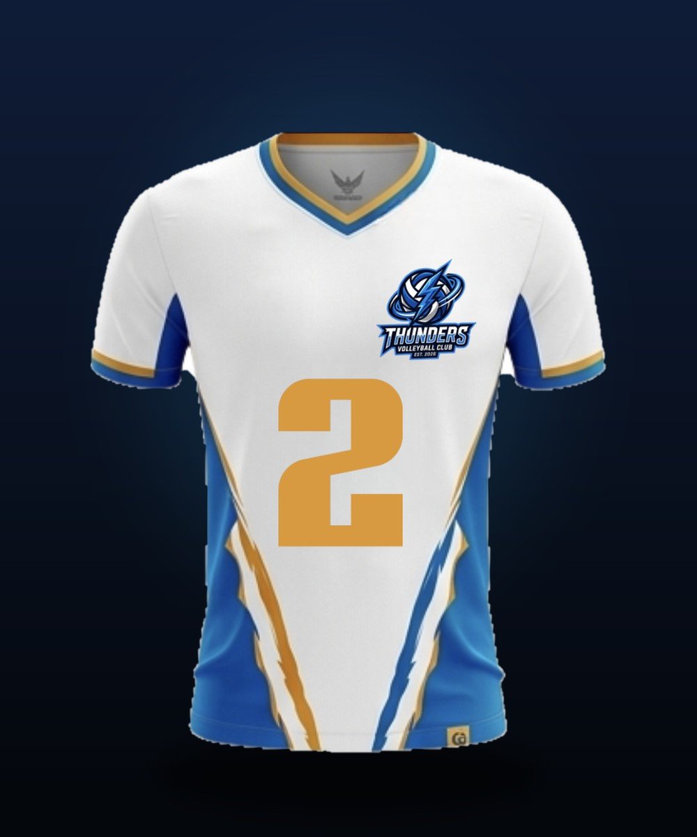 Camisa Thunders Masculino Blanco, vista frontal